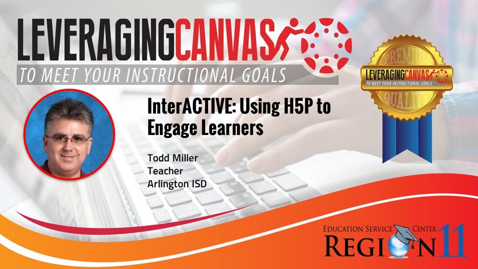 esc11Canvas's tweet photo. Make your course InterACTIVE with H5P. https://t.co/CVoaSgGQzv #LeveragingCanvas #NTXCUG https://t.co/umeTYmqOX7