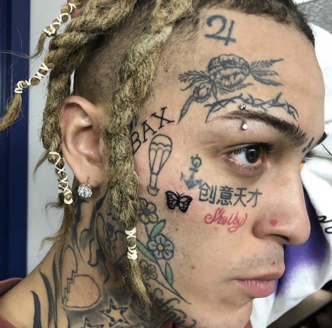 Lil Skies Face Tattoo Inspirations.