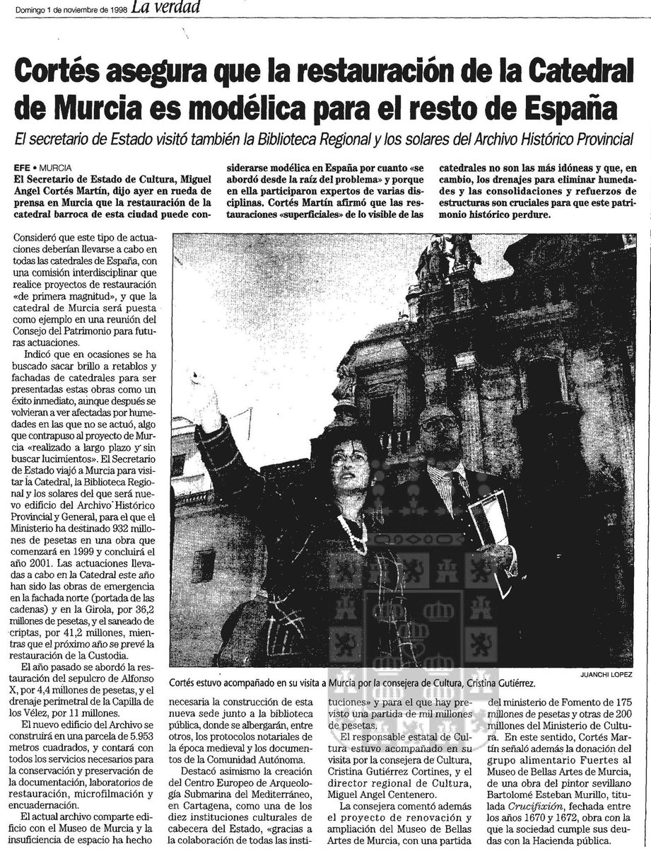 YoEstuveAlli_'s tweet photo. En los años 90 se iniciaban los planes de restauración de la Catedral de Murcia, que serían ejemplo para el resto de España. Comparte y mándanos tu mejor foto en la Catedral.
👇👇👇👇👇👇😊😊😊😊
#Yoestuveallí https://t.co/SQoGNZUBP4