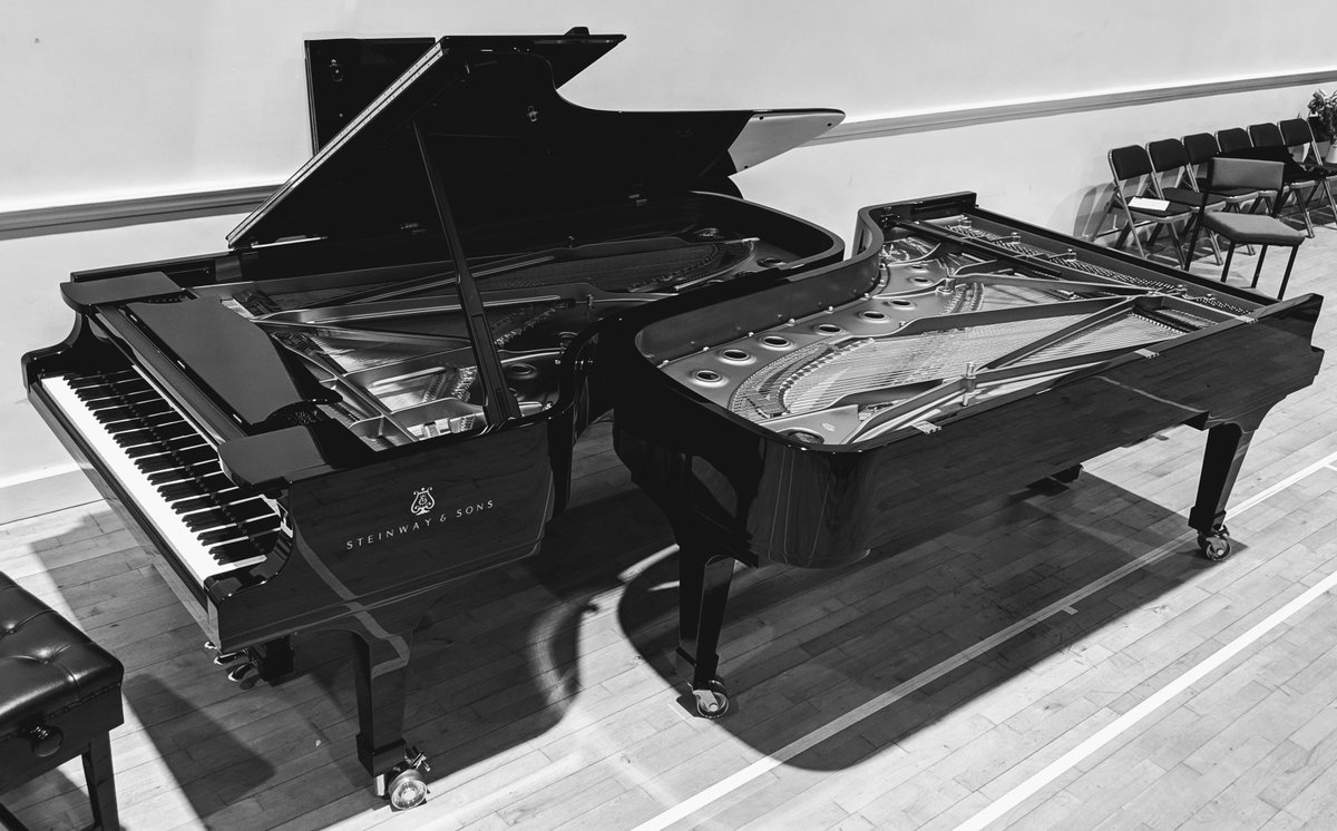 ParboldDMusic's tweet photo. We enjoyed a fabulous double Steinway extravaganza at our last concert, performed by @PeterHDonohoe and @MartinRoscoe1 🎹🎹 https://t.co/pPQckj1rXk