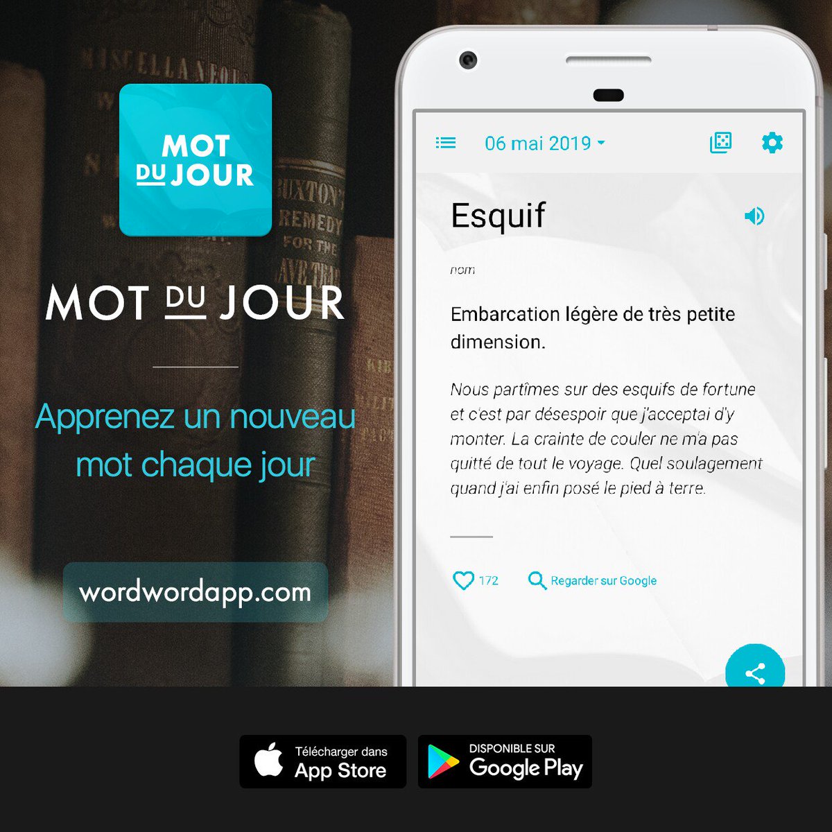 DerosierSmith's tweet photo. Le mot du jour #Esquif https://t.co/5rrjQrduAh
