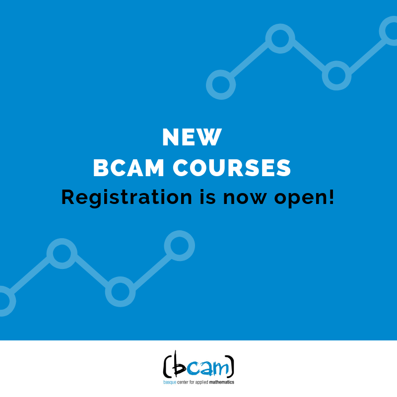 BCAMBilbao's tweet photo. We have 5 new upcoming courses in different topics of #Mathematics: CFD, Statistics, Dynamical Simulation... Are you interested in attending one? Sign-up using the form in our website ➡️ https://t.co/Nox9fauJYW #BCAMath #Research https://t.co/GMo5A7Jc3t