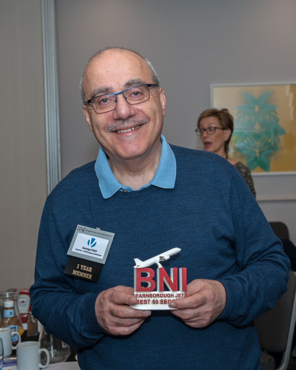 George Petri from Symvolli Ltd will be using his winning power after  having the best 60 seconds this week and will be educating us for 2 mins  on the superpowers you will gain when implementing a CRM - symvolli.com