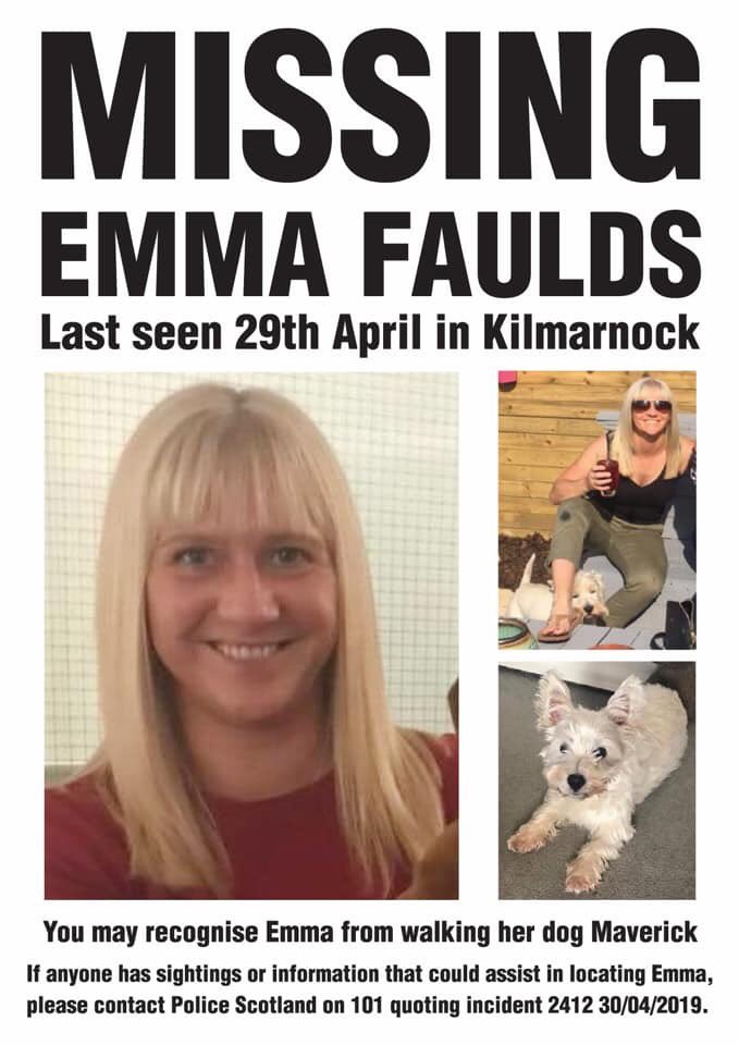 . @MrStevenCree @amphibiben @marieosmond Please RT to raise awareness of #FindEmma missing for 7 days Beautiful person and a Killie