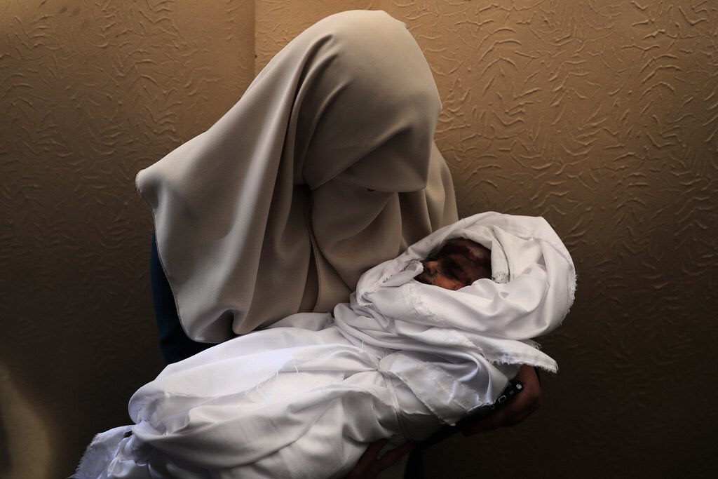 MuhammadSmiry's tweet photo. Congrats Israel, you've killed the biggest terrorist in Gaza, Maria Al-Ghazali, 4-month-old baby. https://t.co/fMXJCHKddO