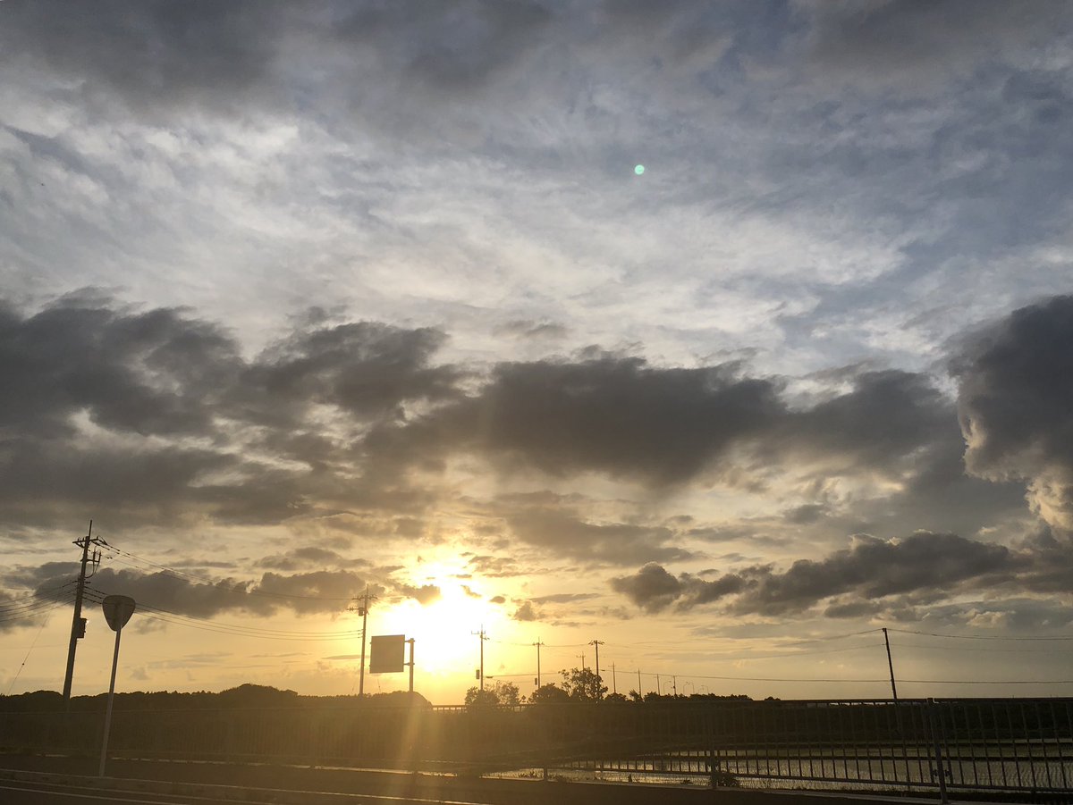 カリフォルニアの様な夕日