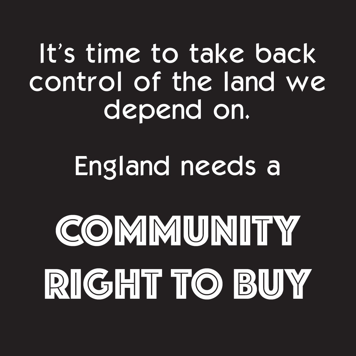 1% of the English population owns 50% of the land. To secure the future of communities and nature we need communities to have a larger stake. Join us on 10-13 May in Hebden Bridge to call for land reform landjustice.uk/landcamp/
