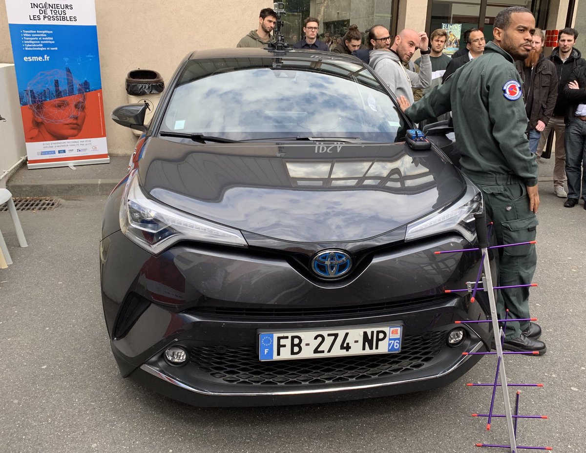 Démonstration de cyber-attack automobile aujourd’hui à @ESMEsudria