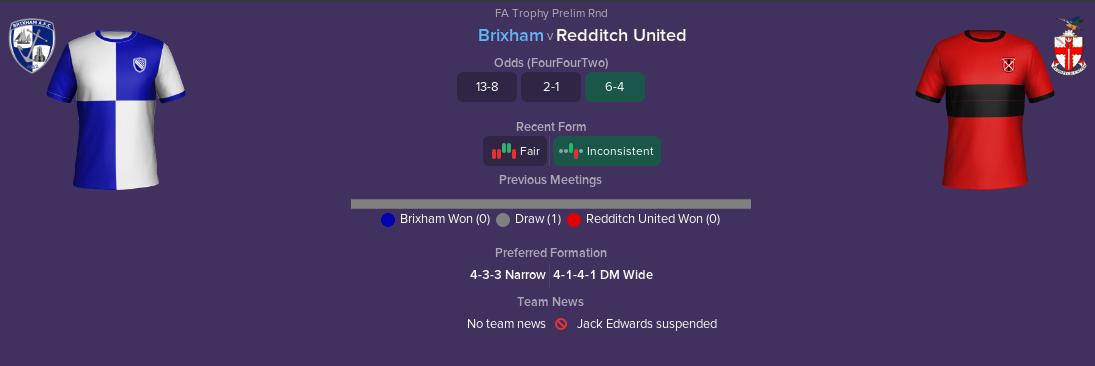 FMStory17's tweet photo. Up next: #BrixhamAFC vs #RedditUnited. .
#FM19 #MyFMStory #WeAreTheCommunity #BrixhamAFC https://t.co/l5BcMQkkf7