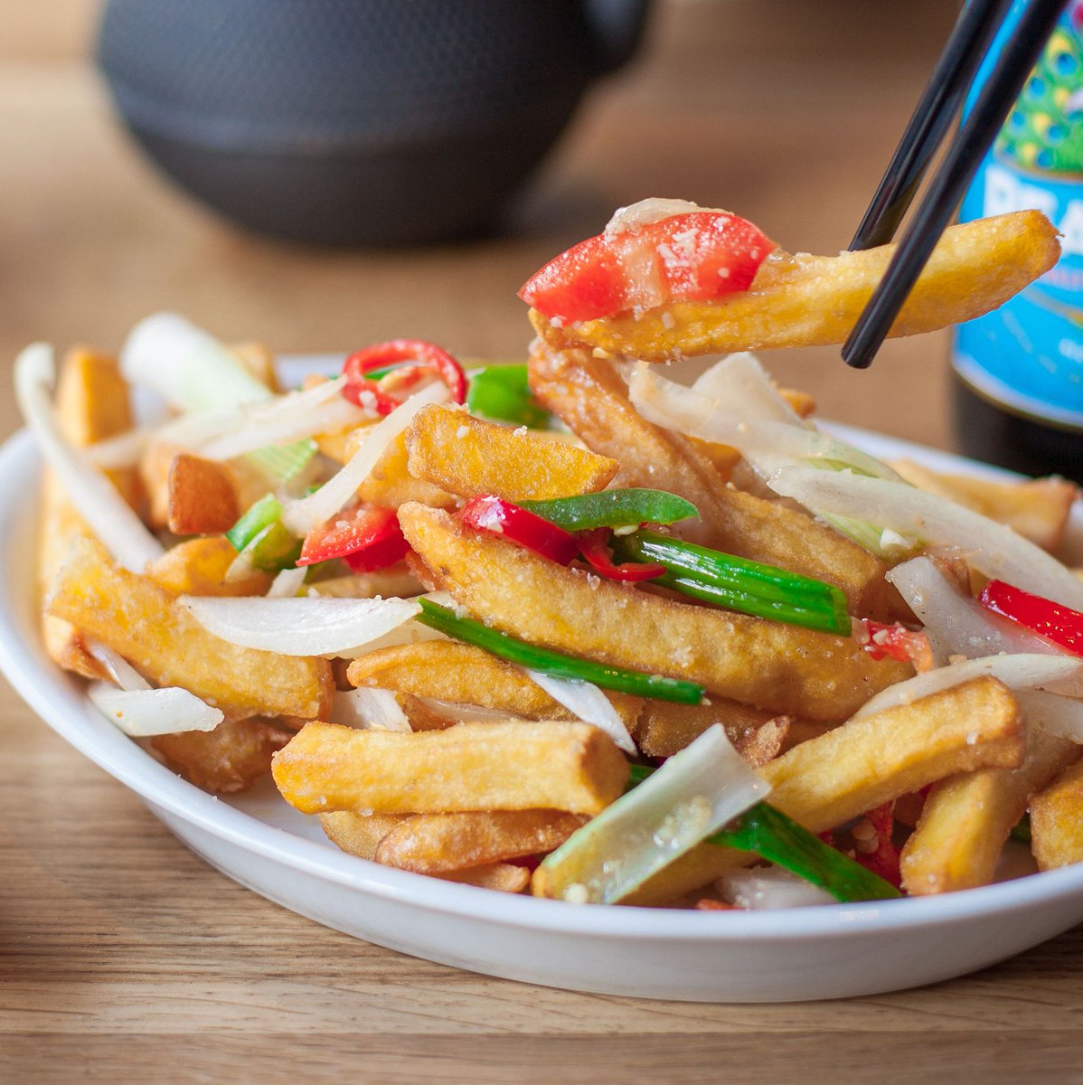 Feeling tender after the long weekend? 
You need to try our gloriously-fiery, 🌶tongue-tingling, salt-n-chilli, golden fries. 
Perfect side dish for our Eastern dishes and available to sit-in, to-go or delivered 😍