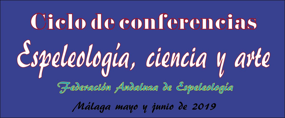 faespeleo's tweet photo. CICLO DE CONFERENCIAS SOBRE ESPELEOLOGÍA, CIENCIA Y ARTE organizado por la FAE. Toda la información la tienes en este enlace.PINCHA AQUÍ:
https://t.co/4lKKWGQqE5
#espeleología, #conferencias #AteneoMálaga #GESSEM https://t.co/Dp0qCopzBG