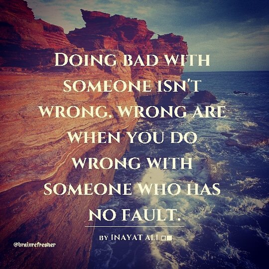 brainrefresher's tweet image. Doing bad with someone isn&apos;t wrong. wrong are when you do wrong with someone who has no fault.
#brainrefresherbyik #quotesaboutlife #quotes #quoteoftheday #quotesdaily #quoteslover #thoughtoftheday #positivethoughts #latenightthoughts
Follow @brainrefresher for more brainy quotes