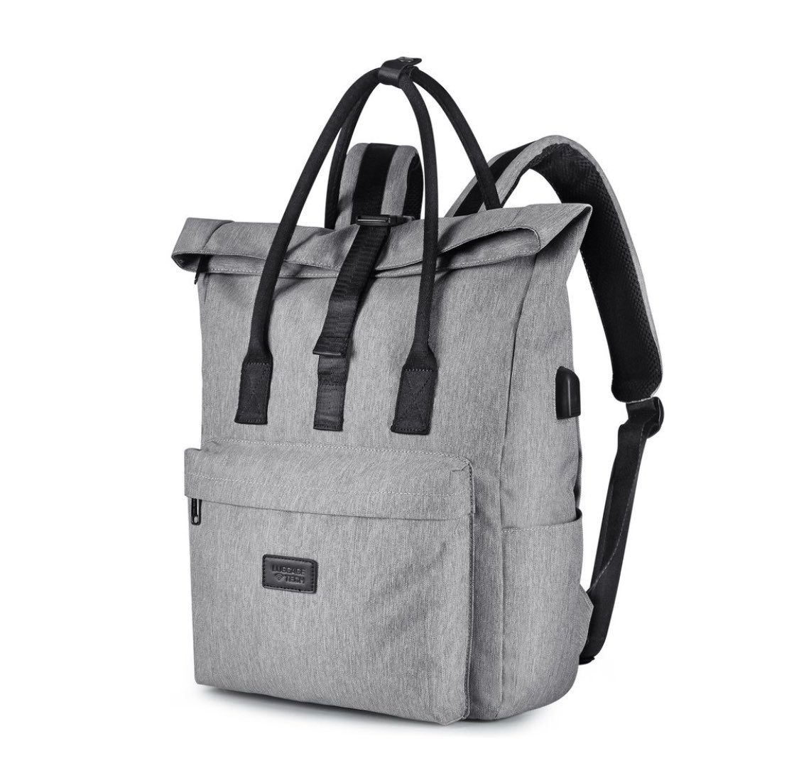 LuggageTech's tweet image. #SALE! #20PERCENTOFF (“TRAVEL20” coupon at checkout) @luggage_tech’s beautiful, stylish, high-tech #SmartBackpack in 3 colors—Silver, Navy + Charcoal with #USB port, #fasttracker and #RFID protection! LuggageTech.com