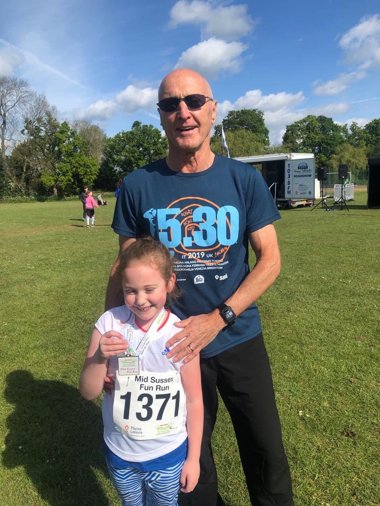 Fun Run with granddaughter Iris at #midsussexmarathonweekend this morning 
<a href="/run530uk/">Run 5.30 UK</a> #run530Brighton