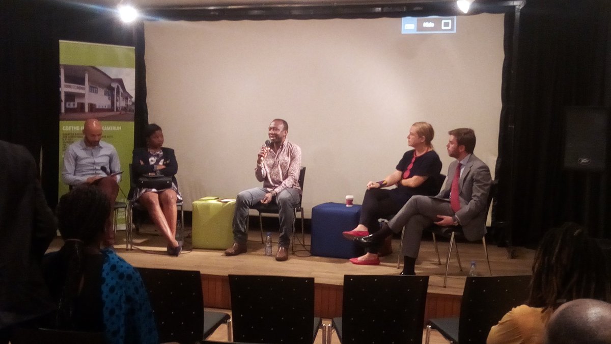 Conférence de presse en ce moment au <a href="/GoetheKamerun/">Goethe-Institut Kamerun</a>