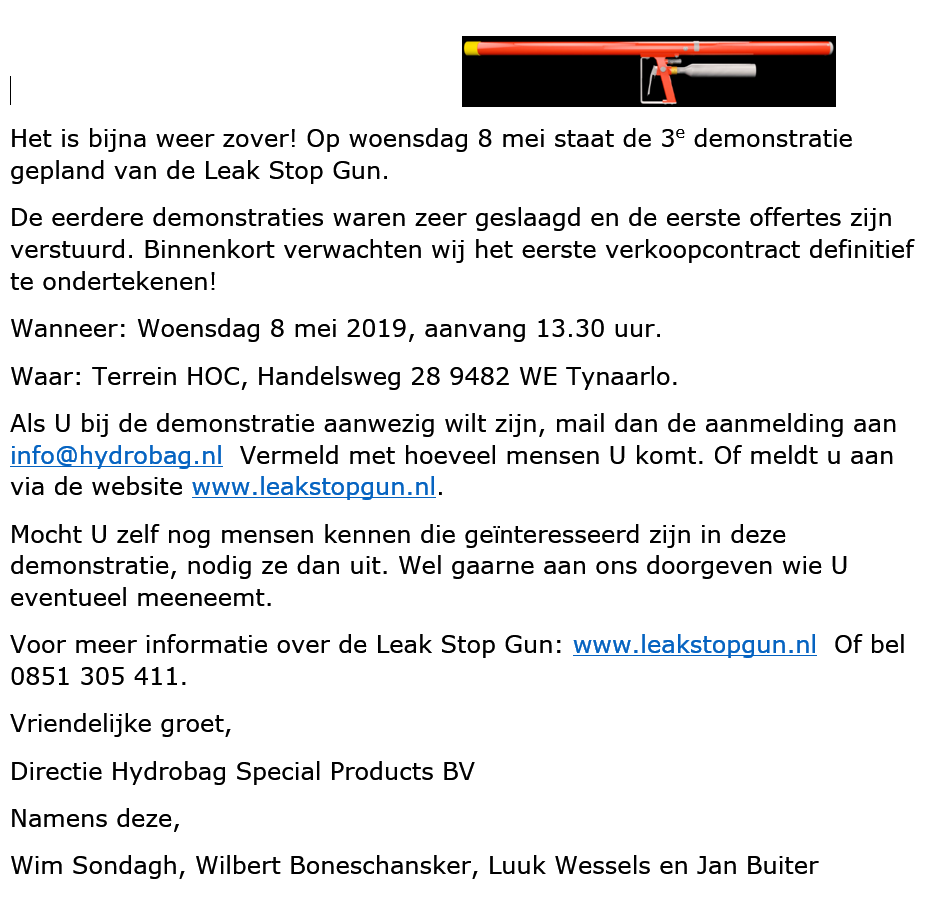 Er zijn nog enkele plaatsen vrij.