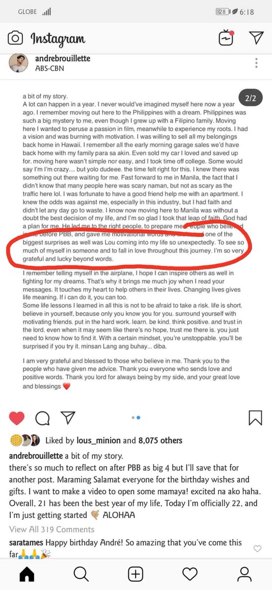 LoudreDefender's tweet photo. Very touching and inspiring message of Dore😢😭 Happy2x bday @itsdredesu wishing u more bday to come and God bless u always😇😍 We love u😍😘 https://t.co/3PGnc3ZBUJ