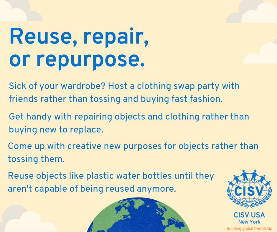 CISVofficial's tweet photo. Are you looking for ways to be kinder to our earth? Check out these great tips from CISV New York!
#CISV #sustainability #buildingglobalfriendship #sustainableliving https://t.co/uIJUcjOLEQ