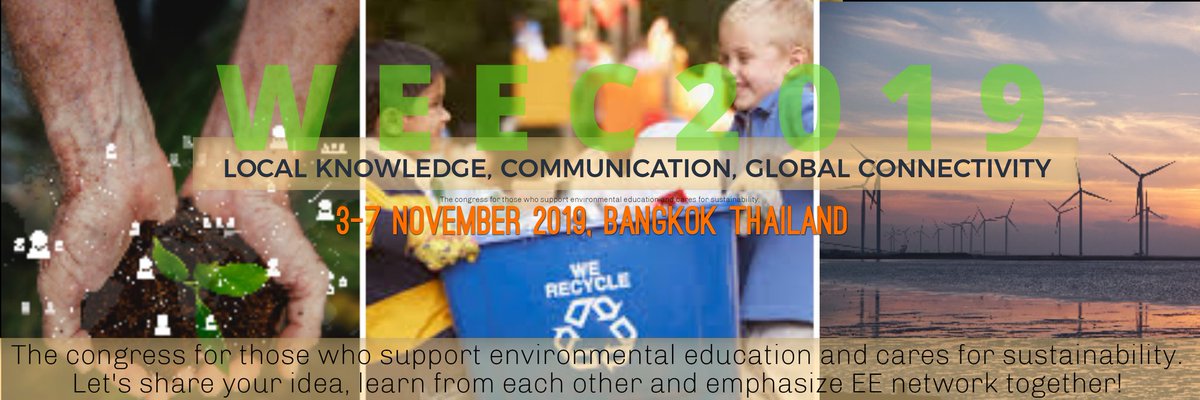 10thWEEC's tweet photo. JOIN US NOW! 10th World Environmental Education Congress.
https://t.co/jysnbZgkao
Call for abstract until 31 August 2019.
Now regular registration rate! Register before 31 July 2019 for better rate.
#WEEC2019 #environmental #10thweec https://t.co/RAFcyXosYF