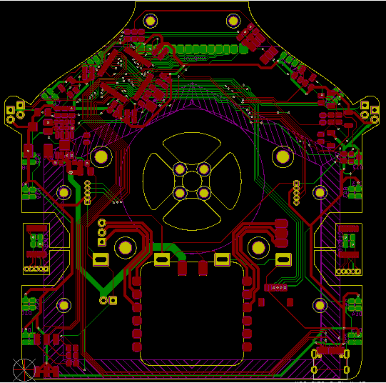 OPRobots's tweet image. Nuestro técnico de Hardware @20leunam ya ha acabado la PCB principal de nuestro futuro siguelineas con #Brushless #FujitoraBot la SAV aumenta!!! 😃😃😃