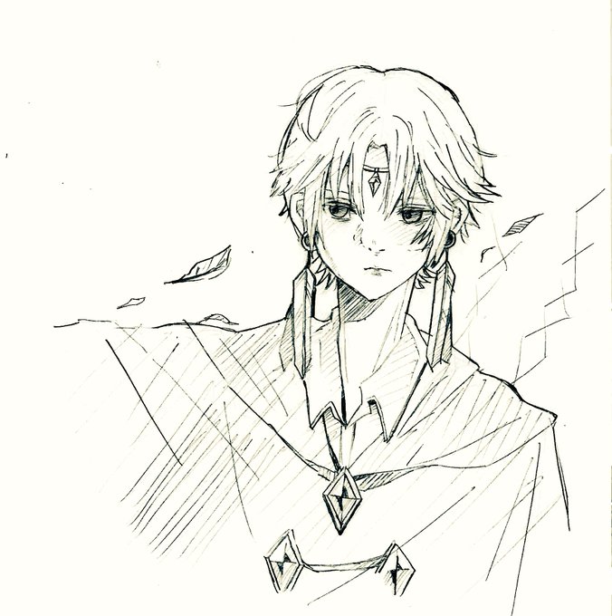この前描いたとき楽しかったので…
魔法学院生だったときのシロネ先生(大捏造)。
常に首席で、優しくてただのイケメンだったと思います。…絶対モテてた。 