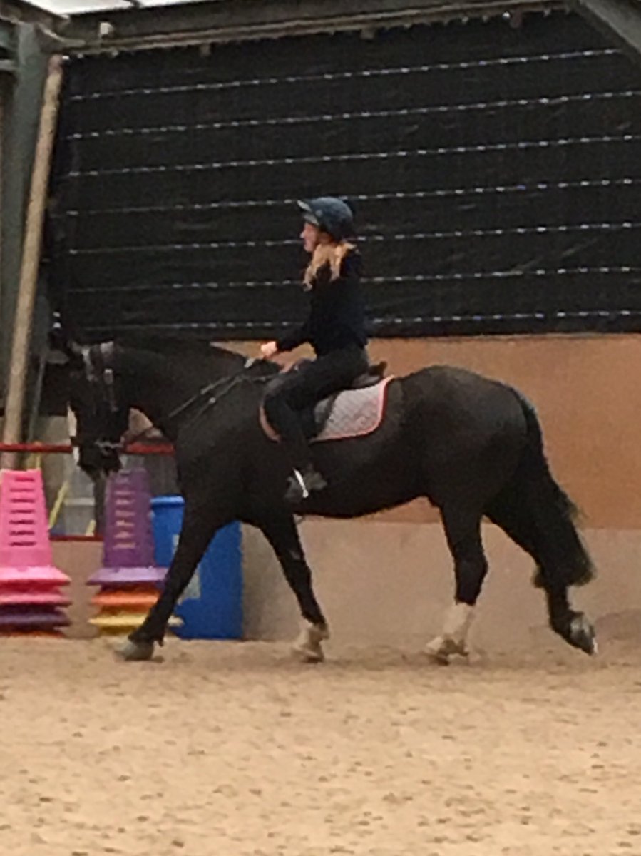 Never seen a happier pony than on our visit to @PegasusCentre to visit Billy! Excited to hear he will be taking part in regionals with 5 riders from Morpeth Group RDA.  Chloe needs to stop growing she even made Jonny look like a pony! Great lesson thank you Laura 😍