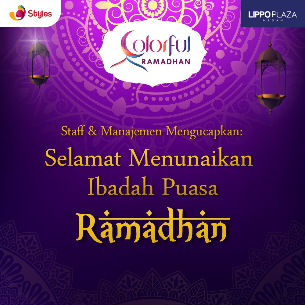 LippoPlazaMDN's tweet photo. Seluruh Staff &amp; Manajemen mengucapkan selama menunaikan ibadah puasa #lippoplazamedan https://t.co/CsCIgLm9Qi