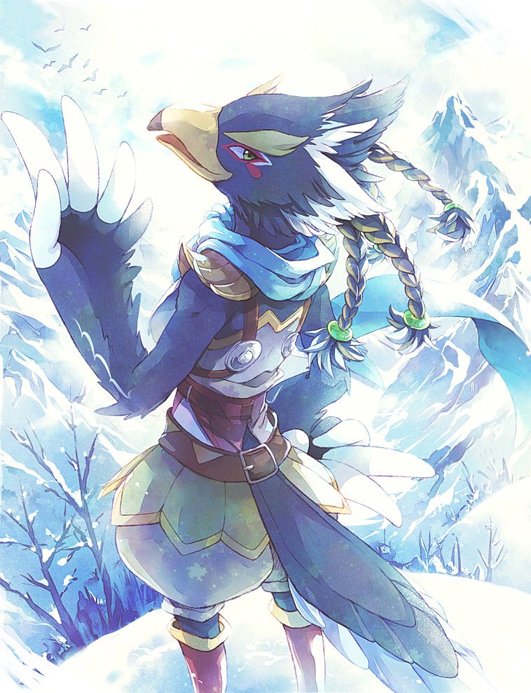 青砥 アオト 2y Sky ヘブラ地方の雪山とリーバル ブレスオブザワイルド リーバル ゼルダの伝説 Botw イラスト Illustration T Co Vdsuzcxwep Twitter