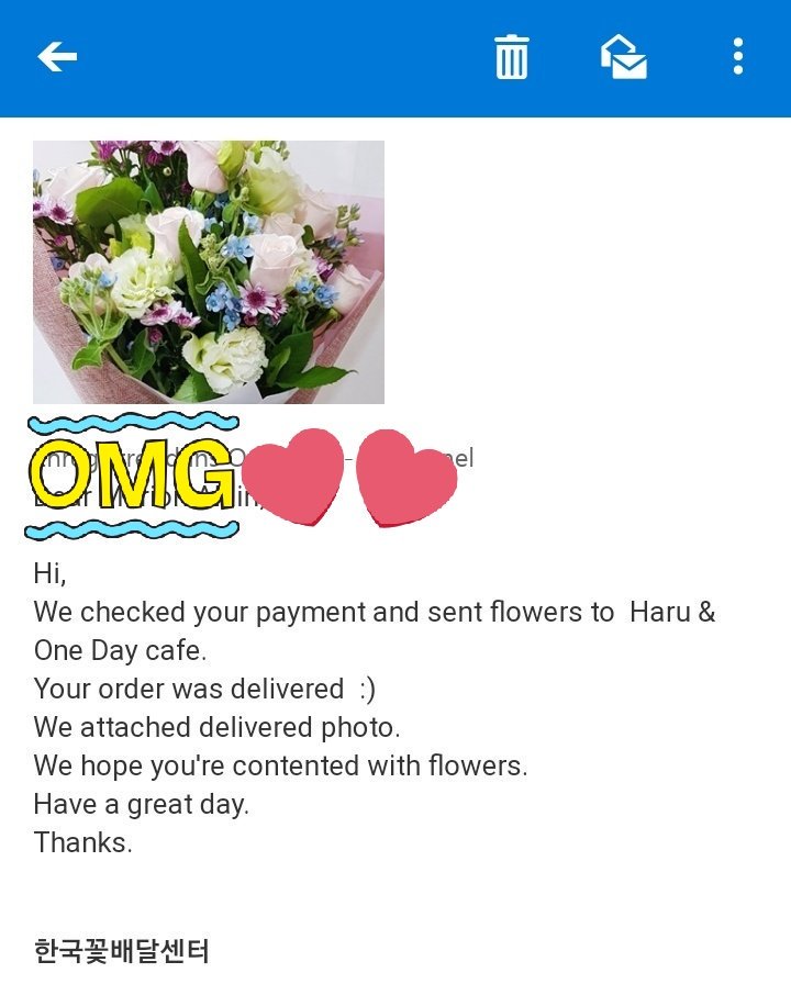 leemijae_'s tweet photo. 🌼[D&amp;E FANPROJECT]🌼

The flower bouquet has been delivered to HOD!🌸

🌼Participants

LEE MIJAE [SLOVAKIA] 🇸🇰 | 배서해 [KOREA] 🇰🇷 | Lyn [SPAIN] 🇪🇸 | Cloudishelf23 and AllMyeolchiSilver (Lee Hyuk Jae) [FRANCE] 🇫🇷

디앤이를 항상 따라갈게!!💗
땡겨!! https://t.co/TXOBOJ0E6Q