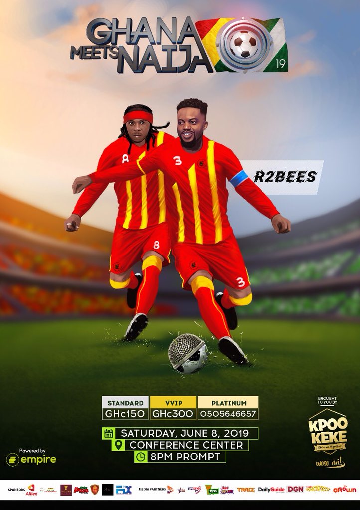 mugeezxmugeez's tweet photo. Ghana meets Naija June 8th.. https://t.co/YoQmykGMWJ