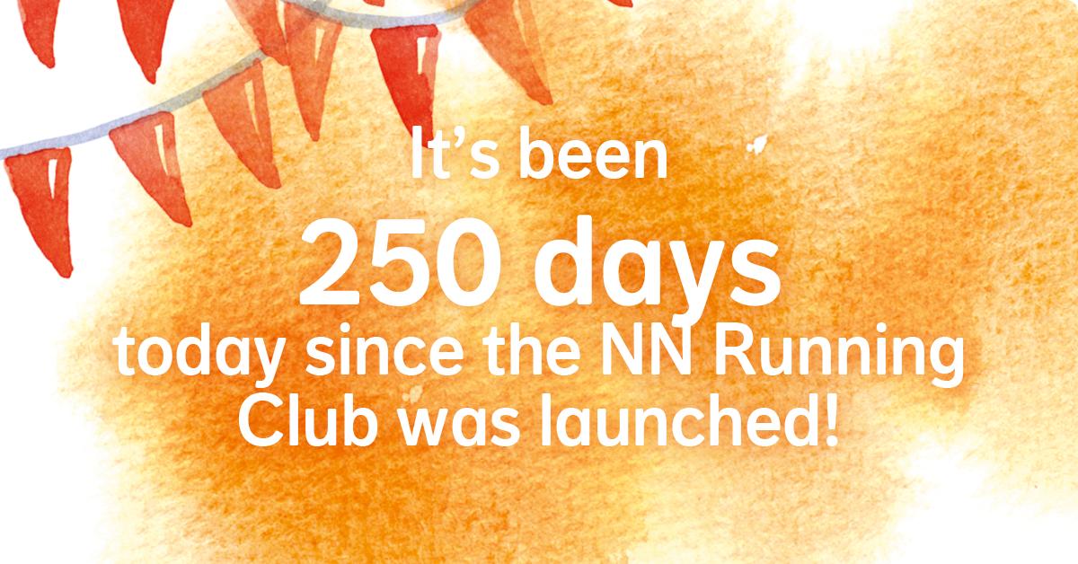 It's been 250 days today since the NN Running Club has been launched! Already 18.443 members joined us and 100.116.306 NN coins were collected. This equals 80.097.122 kilometers! 😱 We are curious to see what the next 250 days will bring! 😉 #NNRunningClub