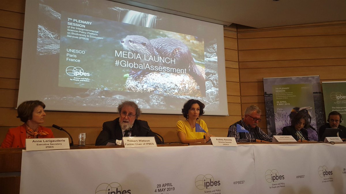 IPBES's tweet photo. "We have no time to waste." —Sir Bob Watson, immediate former @IPBES Chair #GlobalAssessment

"We want to leave a world for our children and grandchildren that has not been destroyed by human activities. The time for action is now. Hopefully this report will stimulate the world." https://t.co/yyiv1clq0V