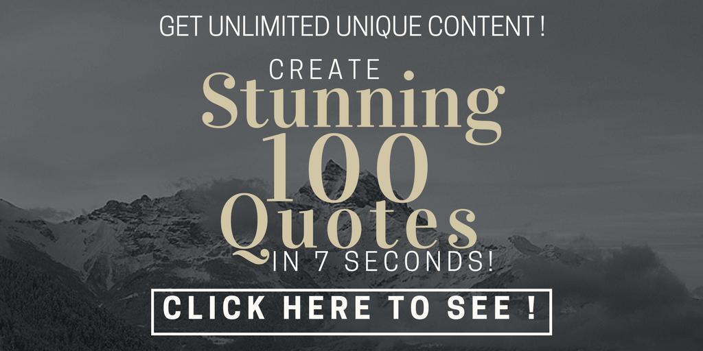 ZvroksgCaoimhe's tweet image. #BestPHPFrameworks Get Unlimited Unique content Create STUNNING 100 Quotes in 7 seconds bit.ly/2vmGg2I