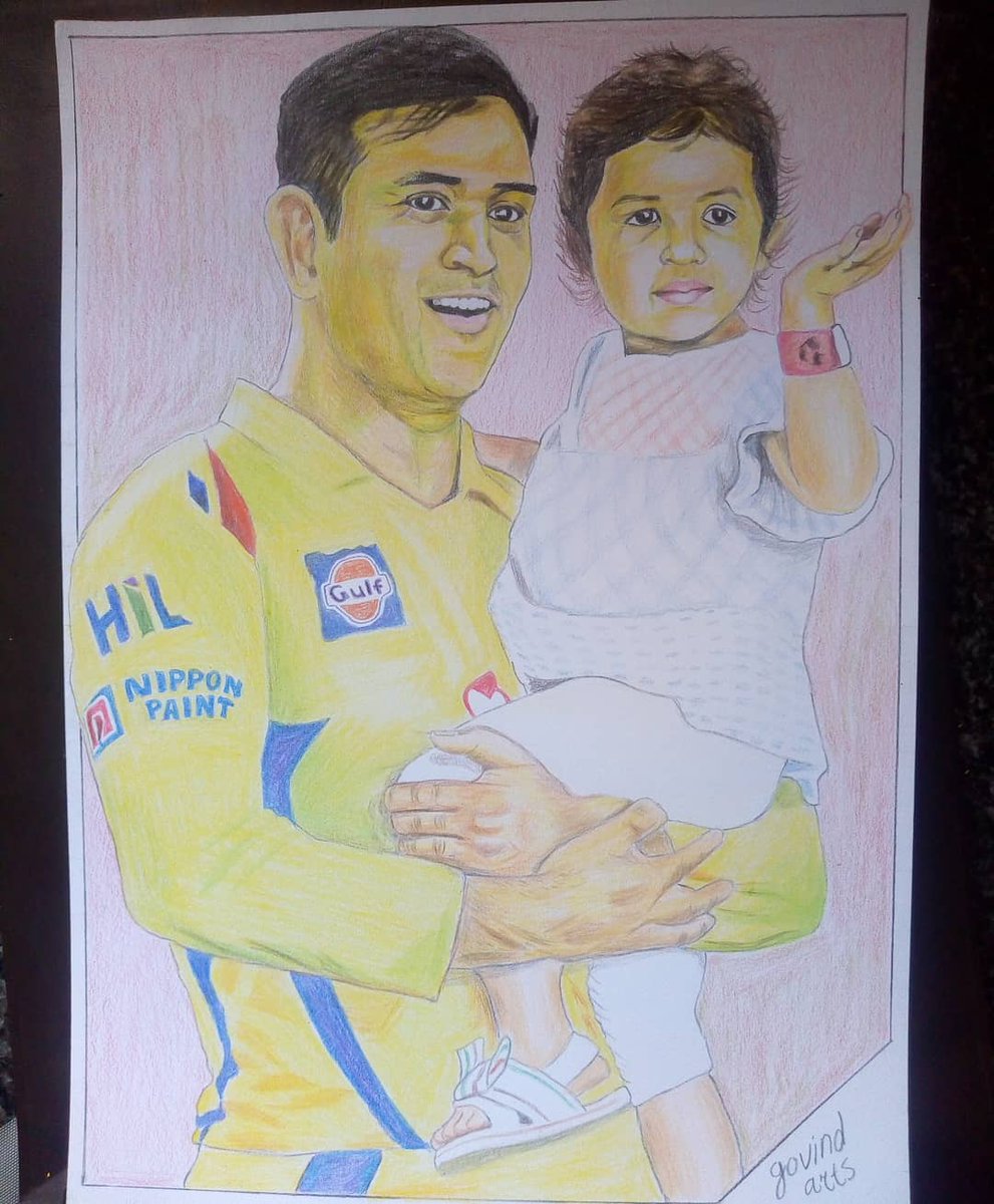 mgr_art_gallery's tweet photo. #drawing @msdhoni
#mahendra_singh_dhoni #msd #dhonism #cool_captain #indian_cricket #csk #chennai_ipl #dhoni_with_daughter #ziva_dhoni #dhoni_family #dhoni_fans #yellow_army #chennai_super_kings #cutest_pic #art #artist #art_lover #art_making_video #pencil_drawing #colour https://t.co/x67ZQEtYOm