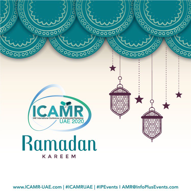 ICAMRConfUAE's tweet photo. May Allah accept your deeds and lead you to the Path of continued Success and Prosperity.
#Ramadan Mubarak from International Antimicrobial Resistance Conference

#ICAMR #IPEvents https://t.co/YdLqiV7KTf