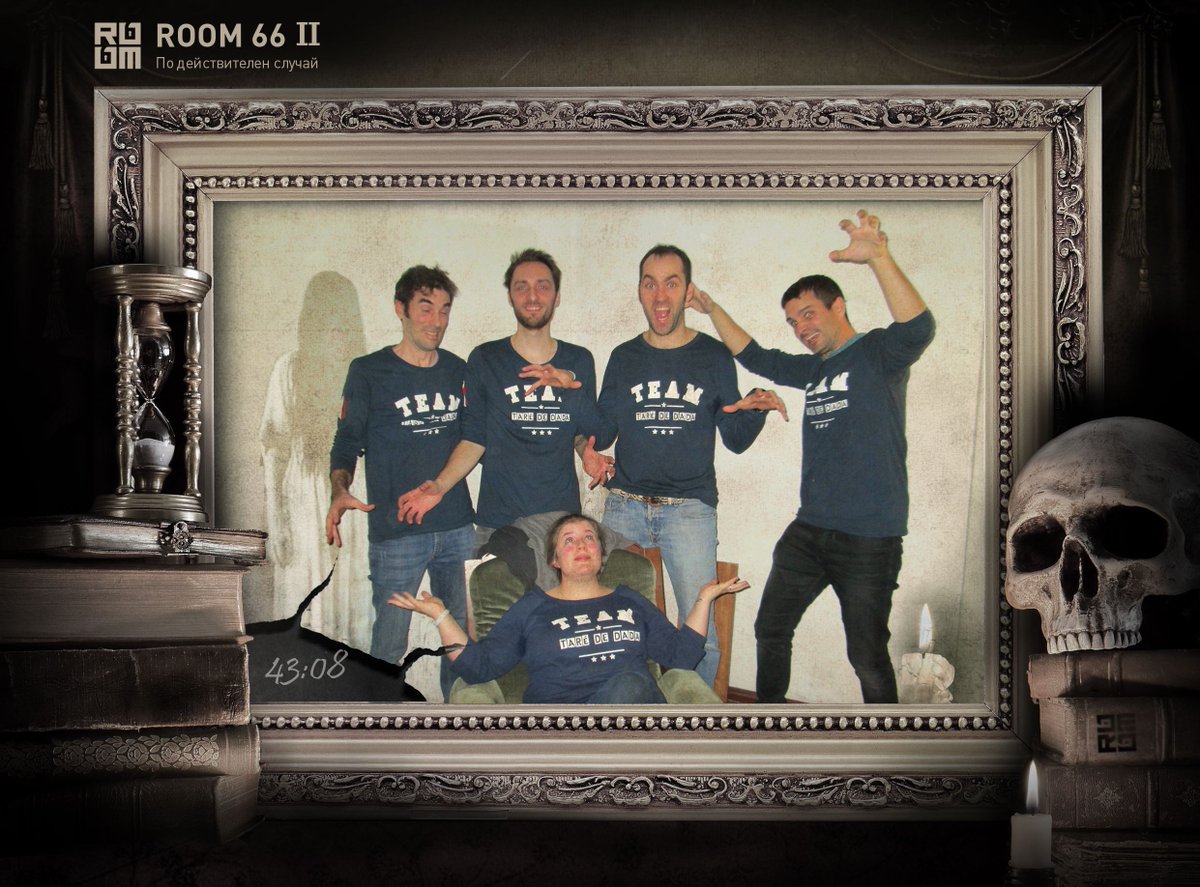 LeagueOfEscape's tweet photo. Nous avons accueilli l'équipe "TaRé De DaDa" ;-)
Bravo à eux pour leur courage surRoom 66 II et pour leur sortie en dessous de 40 minutes chez Offline Entertainment !
#TaReDeDaDa #Sofia #Bulgarie #Fun #Worldchampionship #EscapeRoomAcademy #EscapeGame #EscapeRoom #ERA https://t.co/a4TLtiPCJL