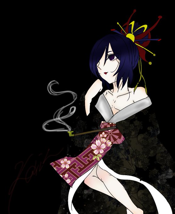 花魁のTwitterイラスト検索結果(古い順)。