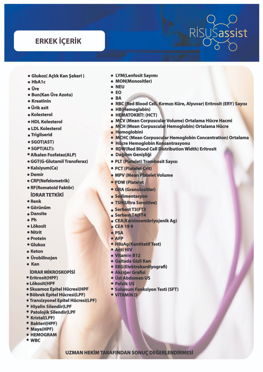 Size ve ailenize  özel tam kapsamlı #Checkup içeriklerimiz.
#sağlık #SağlıklıRamazan #sağlıkhaberleri