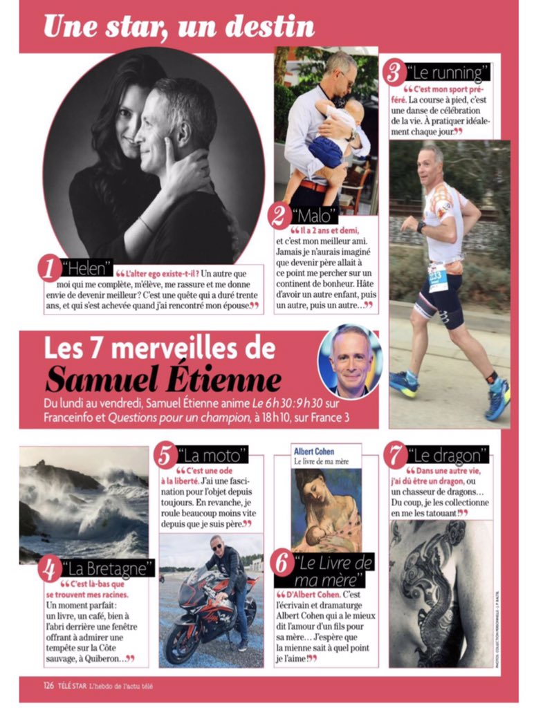 Samuel Etienne On Twitter Merci Telestar Pour Ce Portrait Original Je Suis Heureux De Vous Presenter Mes 7 Merveilles Qui Me Revelent Mieux Que Toutes Les Interviews Du Monde
