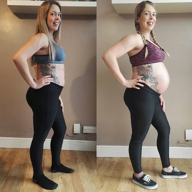 15 weeks vs. 36+3 😱 I can't believe how much my body has changed during this pregnancy, and I think I've gained about 1st 7lbs so far too.

Admittedly, I felt much better about myself when I was able to exercise a little, but my body is at a point no… bit.ly/2Wsm9sG