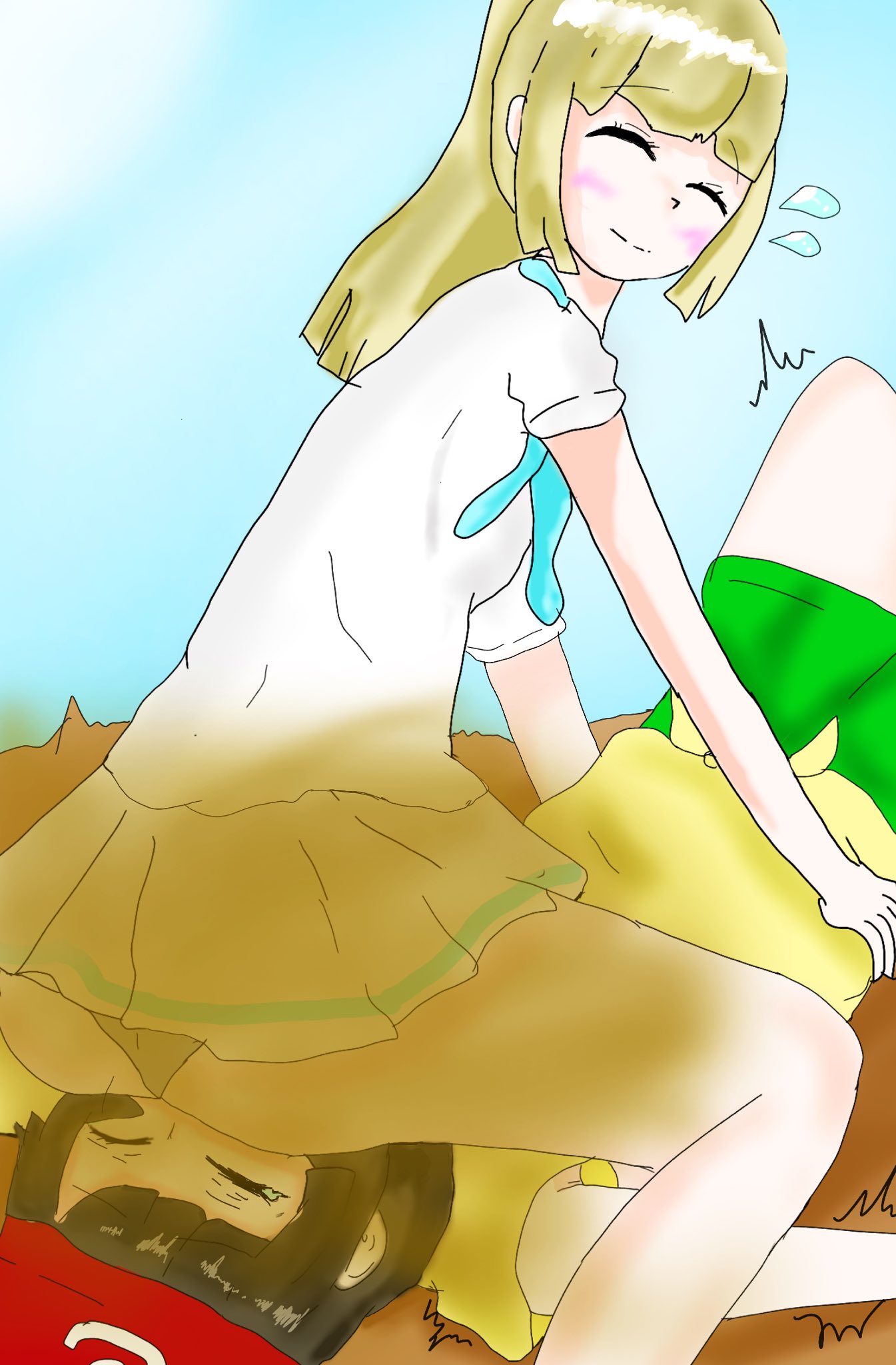 ちゃー Twitterren リーリエちゃんからのオナラ責め