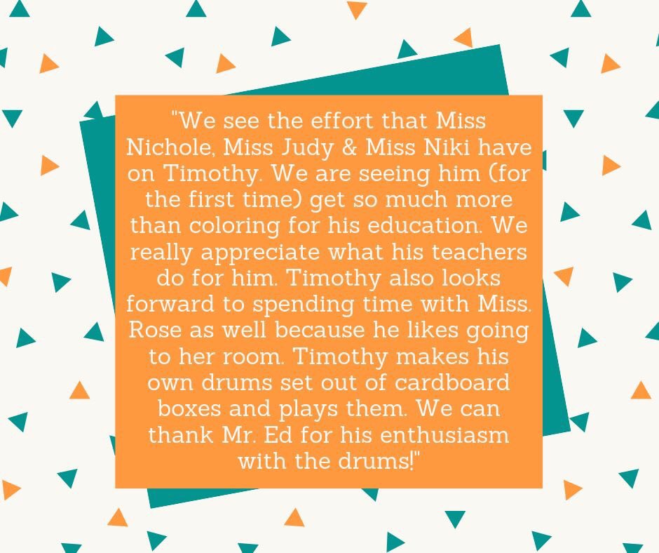PDProgram's tweet image. Today kicks off Teacher Appreciation week, so we've asked our families what their teachers and aides mean to them!