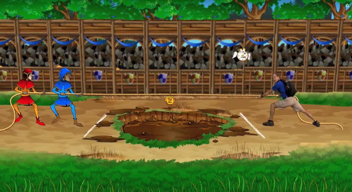 Happy #TeacherAppreciationWeek! 

In honor of our teachers, we feel the episode Medieval Madness coincides with the tug-of-war that you have to deal with on a daily basis. Mr. Marc salutes you!

Thanks for your commitment to the health and wellness of your students!