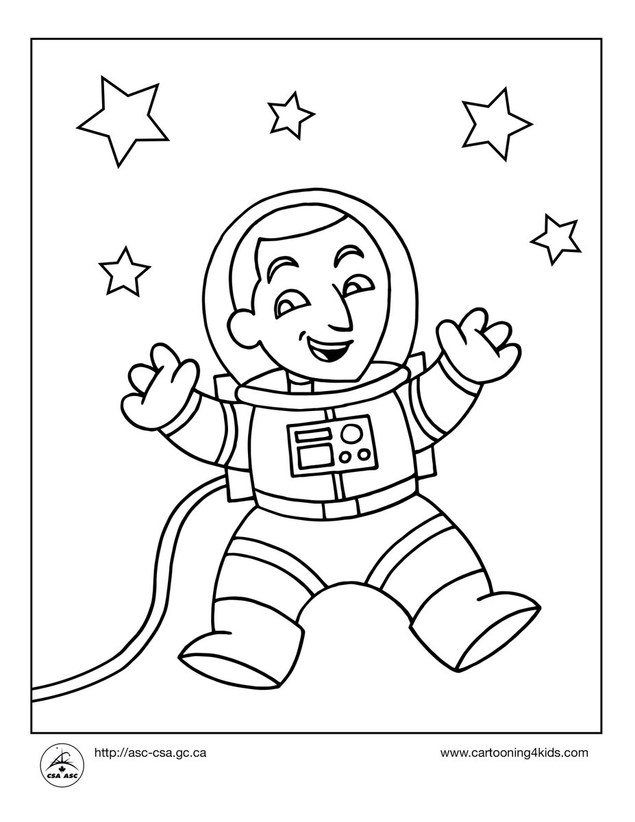 asc_csa's tweet photo. Vos artistes en herbe peuvent célébrer la Journée mondiale du coloriage avec ce dessin d'@Astro_DavidS! Téléchargez-le gratuitement et partagez le résultat en utilisant le mot-clic #David2D. https://t.co/tdArgRnvYn #OsezExplorer Source : @Cartooning4Kids. https://t.co/ybf1MjrGJS