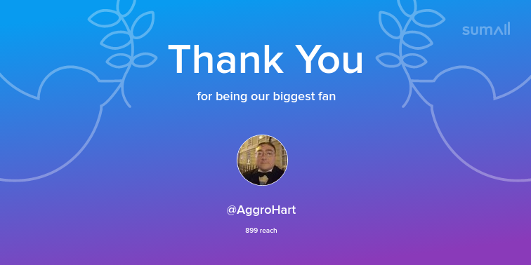 Repliys's tweet photo. Our biggest fans this week: AggroHart. Thank you! via https://t.co/y4llIJn7ZK https://t.co/Qvow5Boeo0