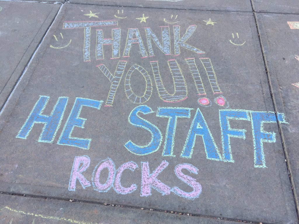 patwolach's tweet photo. What a wonderful way to walk into school on a Monday morning!! Our PTO and community are simply amazing!! Happy Teacher Appreciation Week😍 #heritageexplorers https://t.co/aDiGKbNK0b