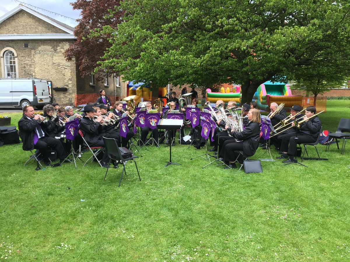 Holbeach Flower Festival. Playing until the audience turn up!!