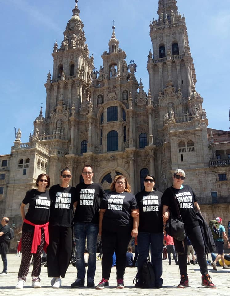 galizaCIG's tweet photo. O persoal de #Unitono en #Ourense continúa coa súa campaña para evitar a #deslocalización. As traballadoras/es desenvolveron mobilizacións e distintas xestións institucionais. MÁIS INFO: https://t.co/0W4pQjmFiy #CentrosDeChamadas #Naturgy #CallCenters #Telemárketing @cig_verim https://t.co/LcgarX67To