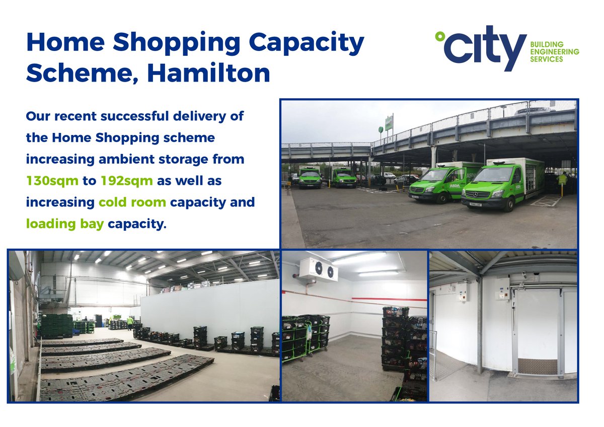 CBESLimited's tweet photo. Our construction division recently handed over the Hamilton Home Shopping Capacity Scheme for one of our large retail clients.
Following the works, space was opened up increasing ambient storage, cold room capacity and loading bay capacity.
#ConstructiveSolutions #WeareCBES https://t.co/cHRp9QCSZW