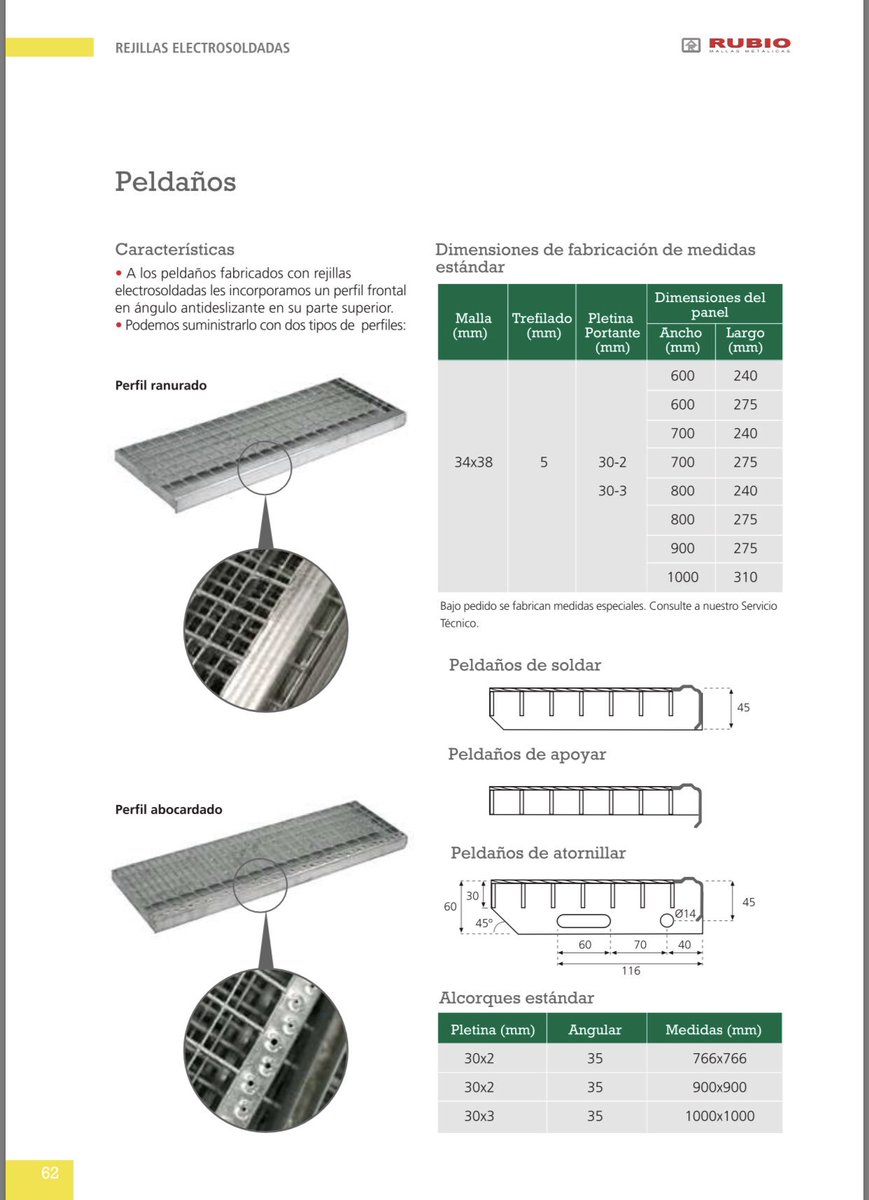 reprelorca's tweet image. Peldaños tramex